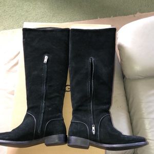 UGG Gracen Suede Block heel Riding boots size 8